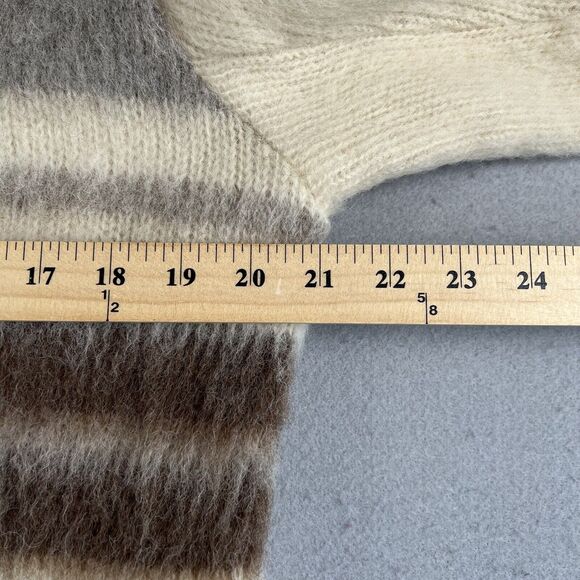 Vintage Caldwell Tip Top Sweater Womens XL Striped Full Zip Wool Long Sleeve - Picture 6 of 12